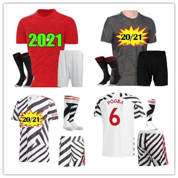 

2021 united soccer jersyes United jersey 20/21 MAN GREENWOOD utd football shirt Men kit set Maillot de foot, Grey
