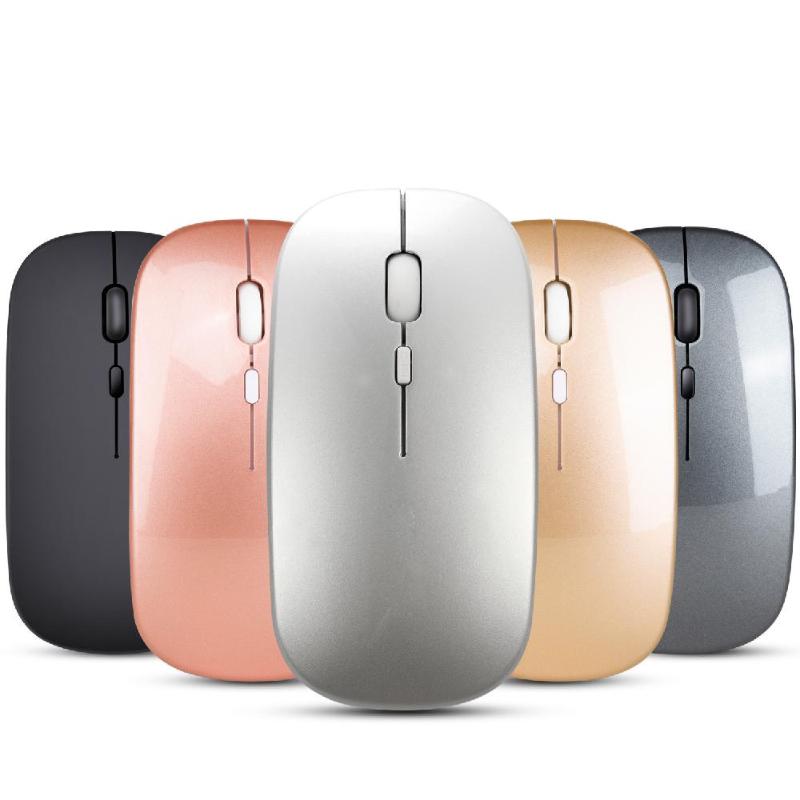

HobbyLane M90 Bluetooth Dual Mode Wireless 2.4Ghz Mouse Mute Ultra-thin for Laptop Desktop Computer