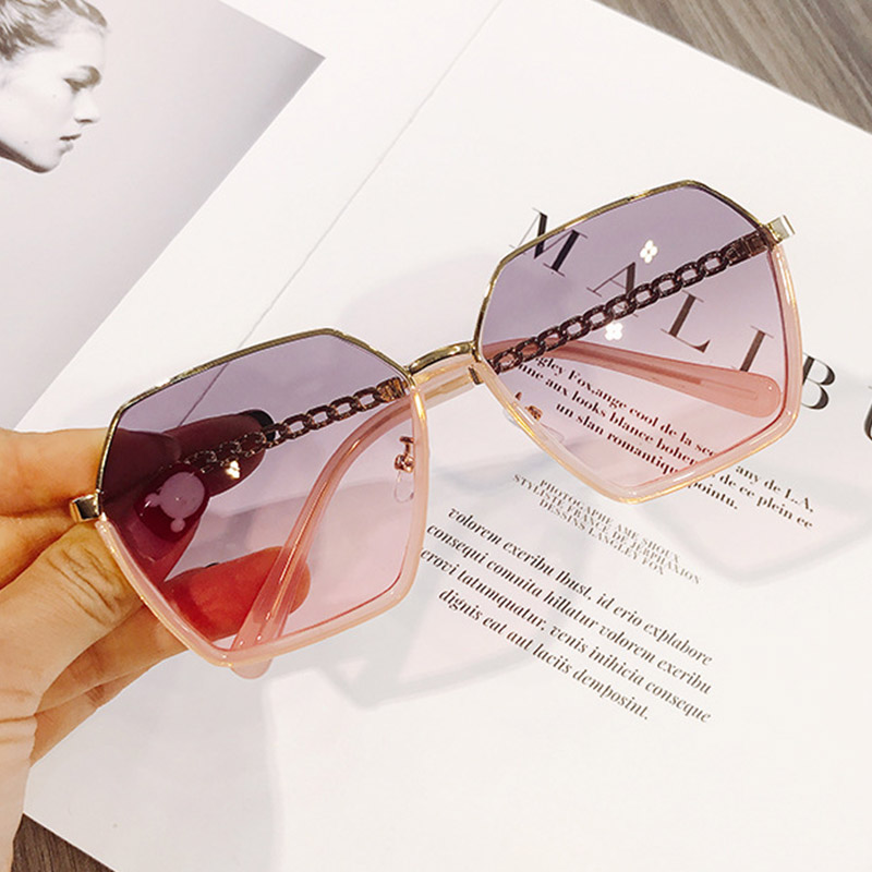 

Sunglasses Pink Square Women 2021 Fashion Driving Gradient Oversize Sun Glasses Female Lady Men Shades Accessory