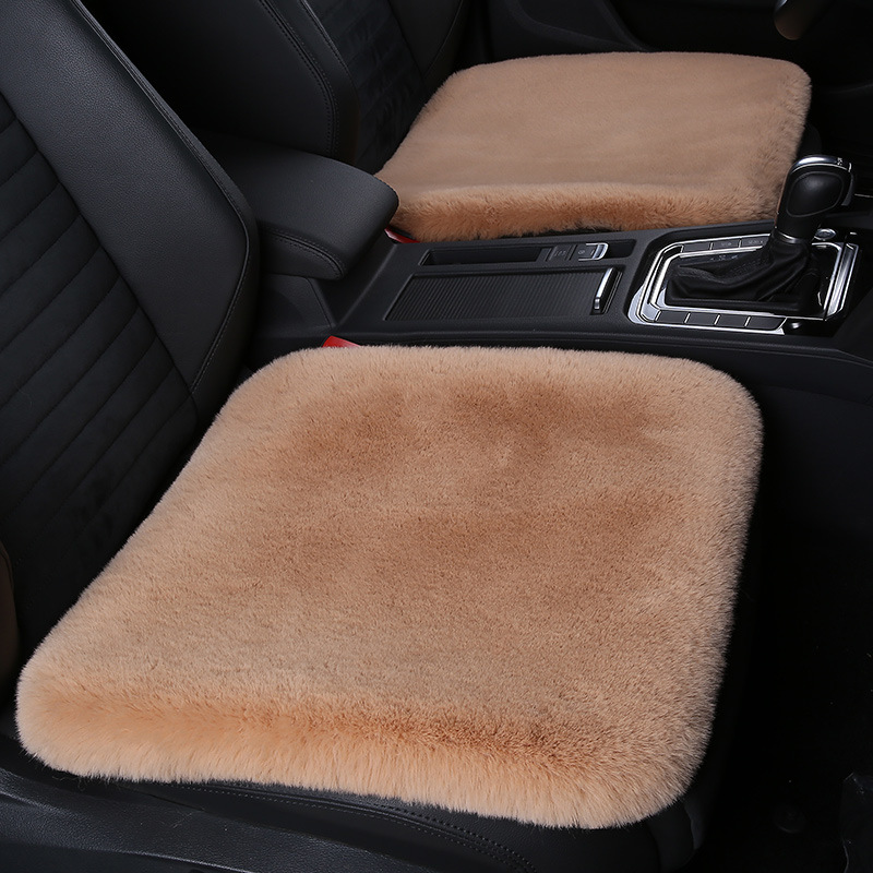 

Car seat cushion Thick winter short plush chair cushion Office boss chair square Warm universal car seat mat