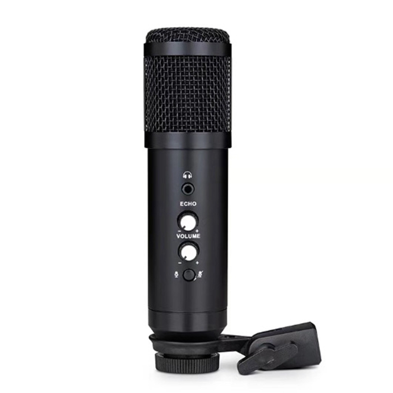 

Professional USB Microphone BM800 Condenser Microphone With Ear Return Monitor Mute Reverb Computer MIC fo