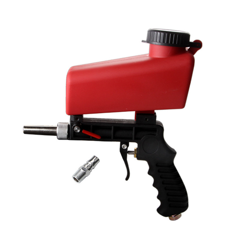 

Portable Gravity Pneumatic Sandblasting Guns 90psi Adjustable Small Air Blasting Machine Derusting Sandblasting Spray Gun Set