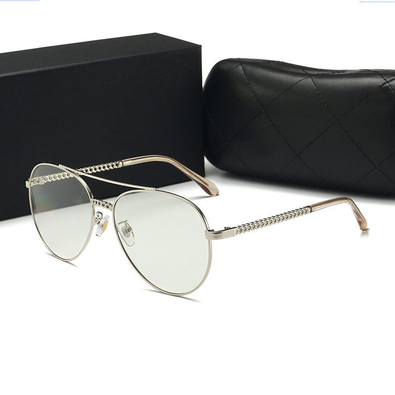 

2187 Designer of popular sunglasses for women's wear brand square summer wear full frame high-quality anti-ultraviolet mixed color matching, White;black