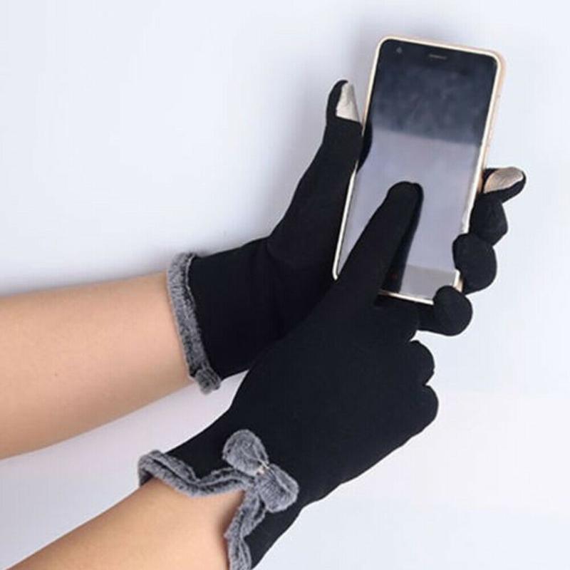 

Women Winter Fleece Lined Gloves Touch Screen Warm Gloves Outdoor Driving Mittens