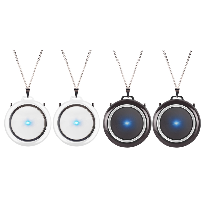 

Necklace Air Purifier, Hanging Neck Portable Car Oxygen Bar Negative Ion Air Purifier(2 Pack