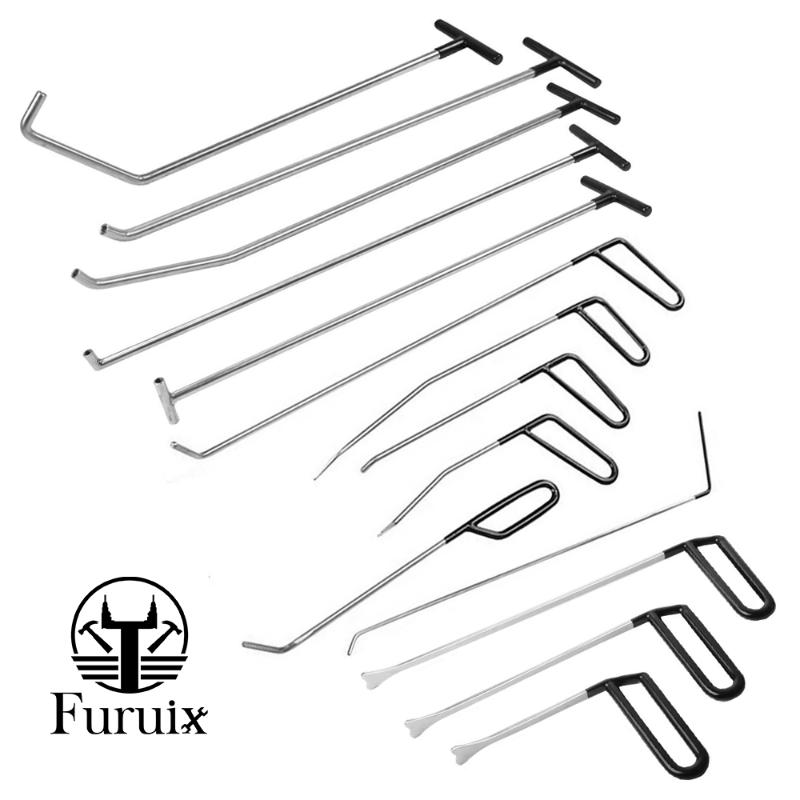 

FURUIX PDR Rods Tools Paintless Dent Repair Kits S-Hook for Car Auto Body Dents Hail Damage Removal Set Stainless Steel HAND TO