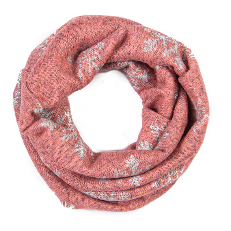

Christmas Gift Snowflake Children's Winter Warm Snood Scarf Children Baby Boy Girls O-Scarf Kids Neck Infinity scarves Muffler