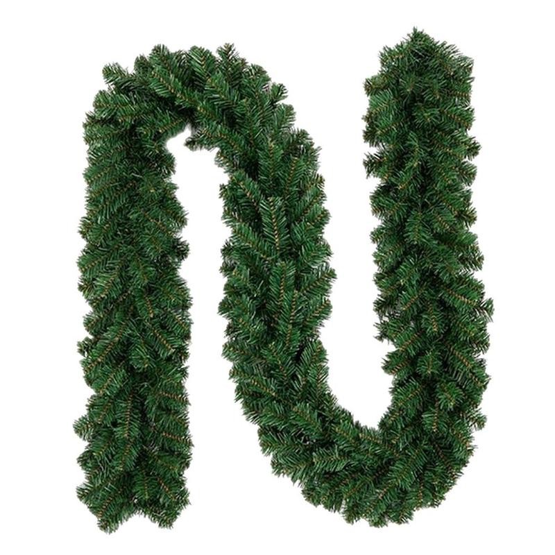 

2.7m Christmas Tree Garland Rattan Ornaments Simulation Rattan Garland Flower Vine Christmas Window Tree Hanging Decorative
