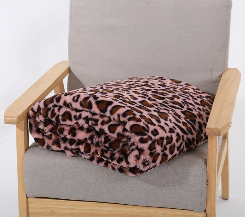 

Super Soft Leopard Fuzzy Fur Faux Elegant Cozy With Fluffy Throw Blanket Bed Sofa Bedspread Long Shaggy Soft Warm Bedding Sheet