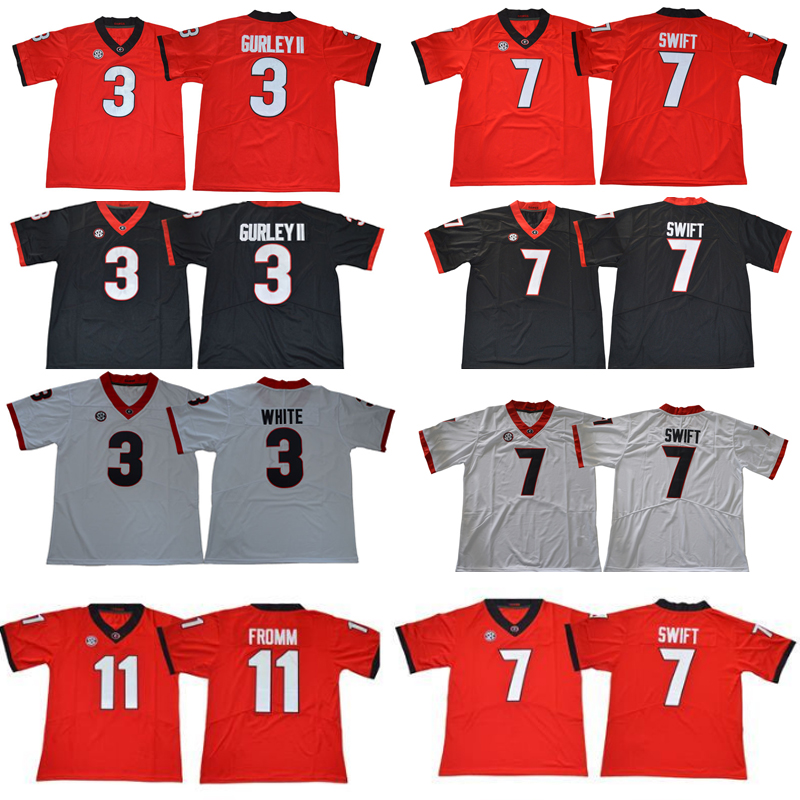 

New UGA 27 Clubb 1 Michel 13 Holyfield 1 Pickens 3 Gurley II 13 Bennett 11 Fromm 3 Gurley II 18 Daniels 34 Walker Stitched Bulldogs Jerseys, White;black