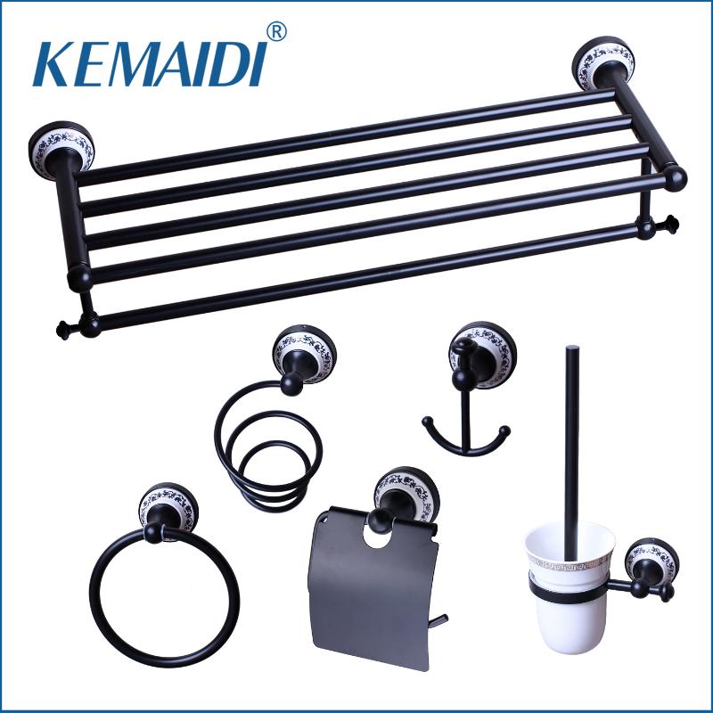

KEMAIDI Bathroom Toilet Brush Holder,Hair Dryer Holder,Oil Rubbed Bronze,Towel Rack,Towel Ring,Paper Holder Bathroom Accessories