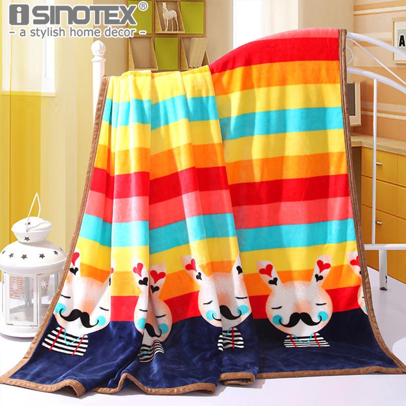 

Home Textile Striped Throws Air/Sofa/Bedding Coral Flannel Blanket Winter Warm Soft Bedsheet 120/150/180*200cm 200/250*230cm