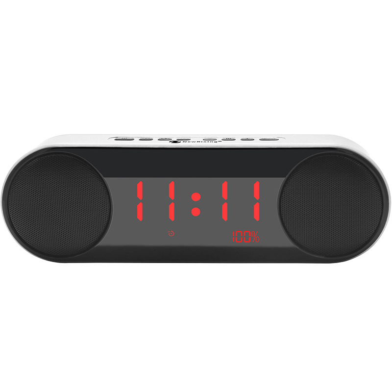 

Alarm Clock Wireless Bluetooth Speaker Overweight Subwoofer Mini Small Stereo Mobile Phone Computer Car Speaker