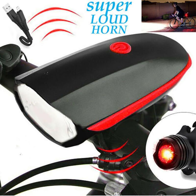 

Bicycle LightBike Light with Horn Set Rechargeable Bicycle Bell Lights Waterproof Bike HornWaterproof and durable A629