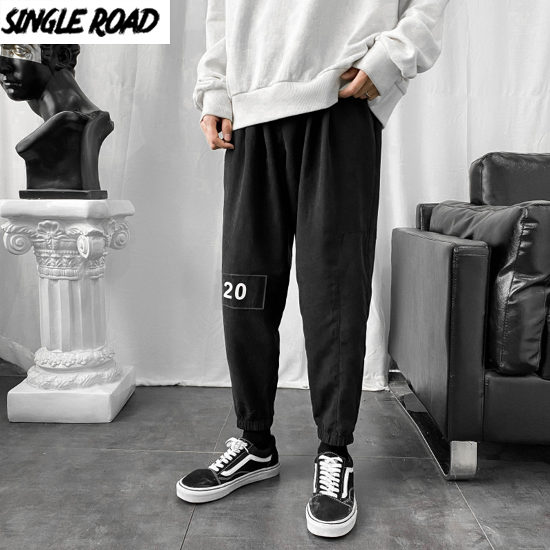 

SingleRoad Mens Sweatpants Joggers Men 2020 Autumn Oversized Harajuku Hip Hop Japanese Streetwear Tracksuit Black Pants Men, Green joggers men