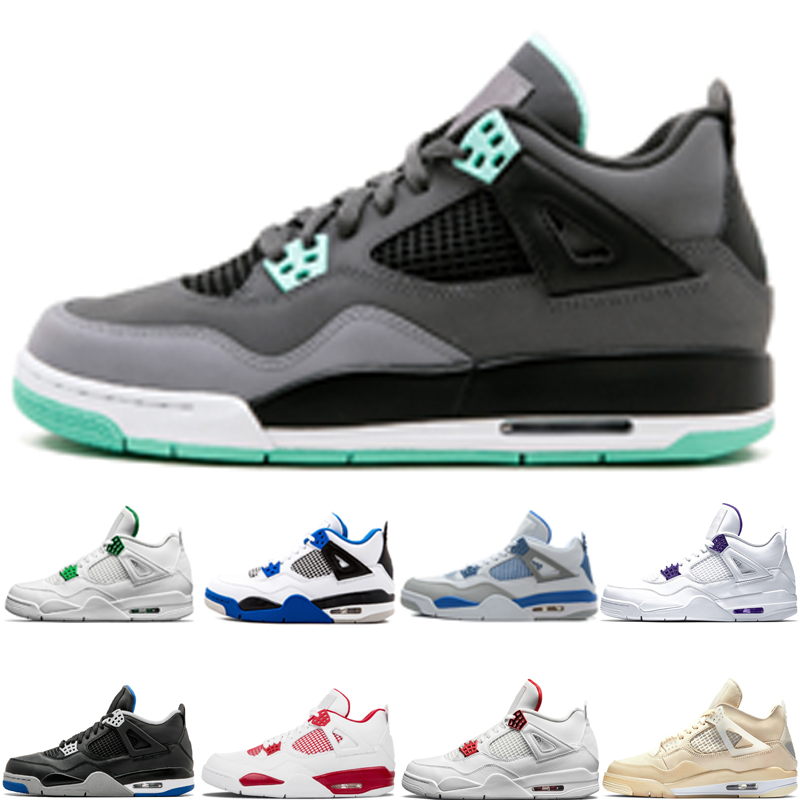 

4 4s men basketball shoes Glow Loyal Military Blue Motosports Neon oreo Pale pine green sneakers, Tattoo