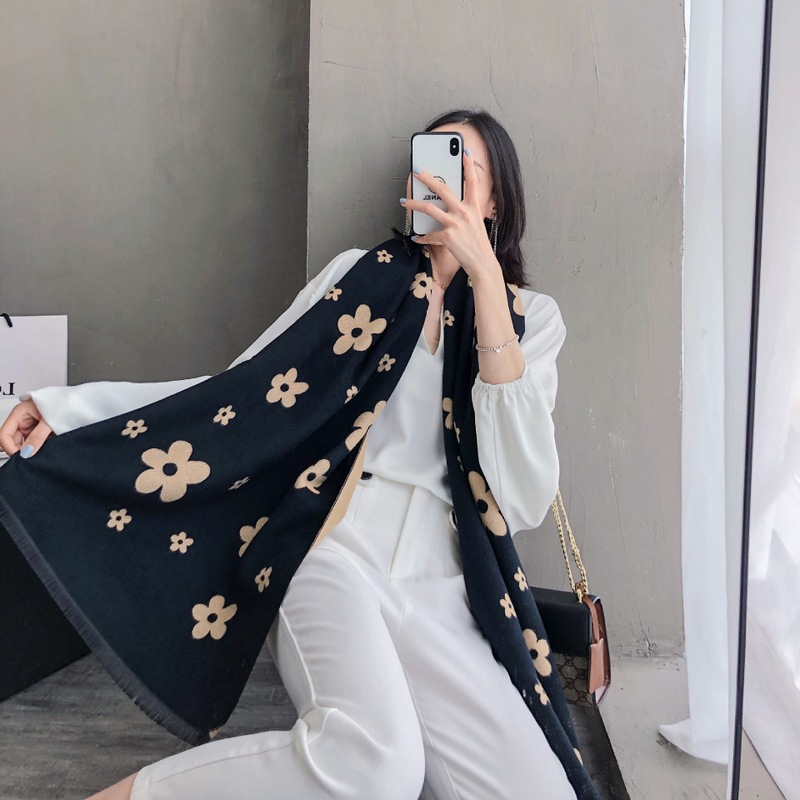

2020 Women Cashmere Scarf Winter Warm Shawls And Wraps New Lady Print Thick Blanket Neck Scarves Bufanda