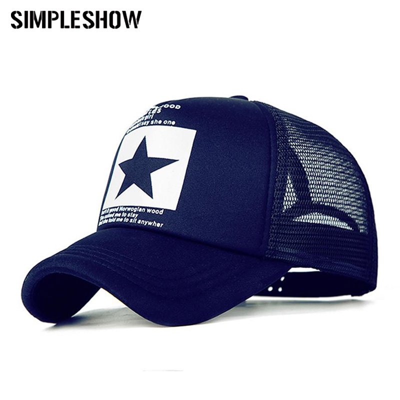 

SIMPLESHOW Fashion Brand Baseball Cap Women Outdoor Baseball Hat Breathable Men Women Summer Mesh Cap Baseball-Caps Gorras, White