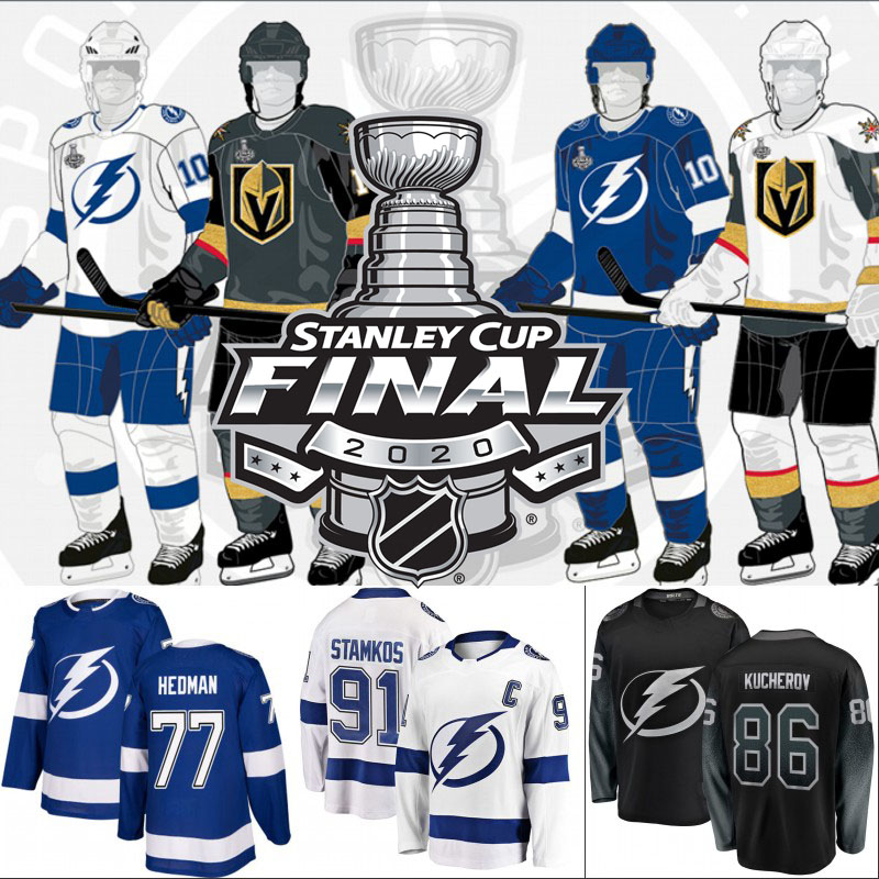 

2020 Stanley Cup Final Nikita Kucherov Jersey Tampa Bay Lightning Tyler Johnson Brayden Point Steven Stamkos Victor Hedman Andrei Vasilevski, Womens white s-xxl