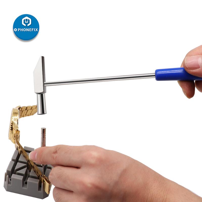 

Watch Repair Tools Watch Hammer Band Bracelet Link Remover Pin Removal Tools Mini Hammer for Men Women