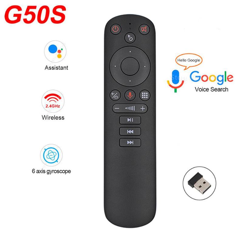 

G50 air mouse Google Voice Microphone Gyroscope 2.4G Wireless IR learning G50S remote control for android tv box
