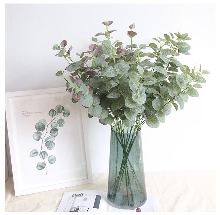 

68 CM Artificial Plant Eucalyptus Green Plant Branch Leaves Home Garden Party Decorative DIY Wall Photography Props supply, Color 2