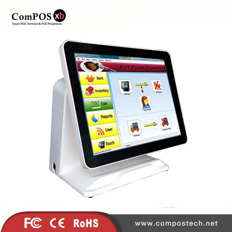 

system 15 inch touch screen terminal with MSR for supermarket