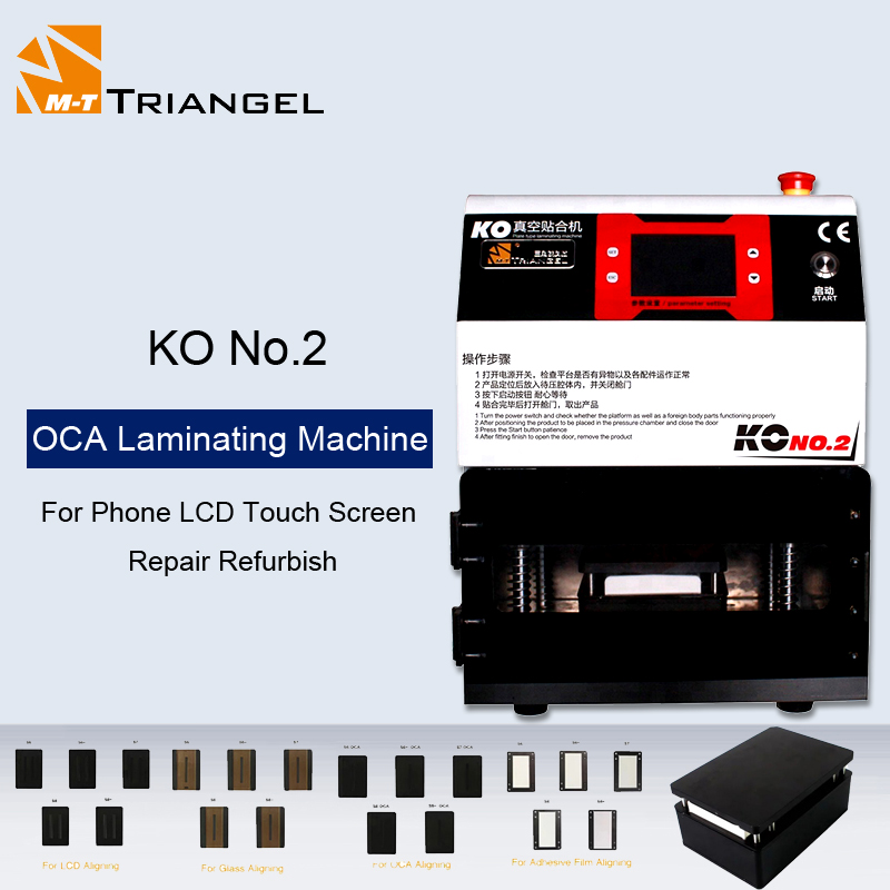

M-Triangel KO NO.2 Vacuum Laminating Machine OCA Laminator For Samsung Edge S6 S6+ S7 S8 S8+ Curved Screen Repair
