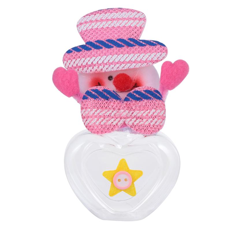 

1pc Candy Jar Creative Cute Plastic Portable Snowman Storage Box for Shopping Mall Storage Christmas Home