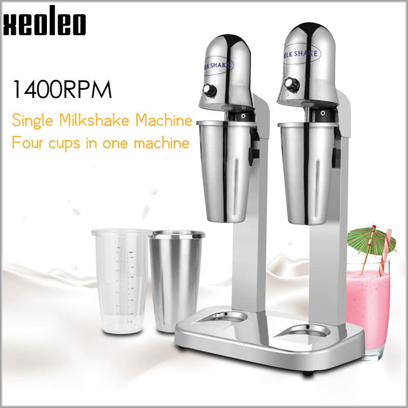 

XEOLEO Milk shake machine Double cups Milkshaker Stainless steel Shaking machine 220V/110V Milk Mixer Bubble