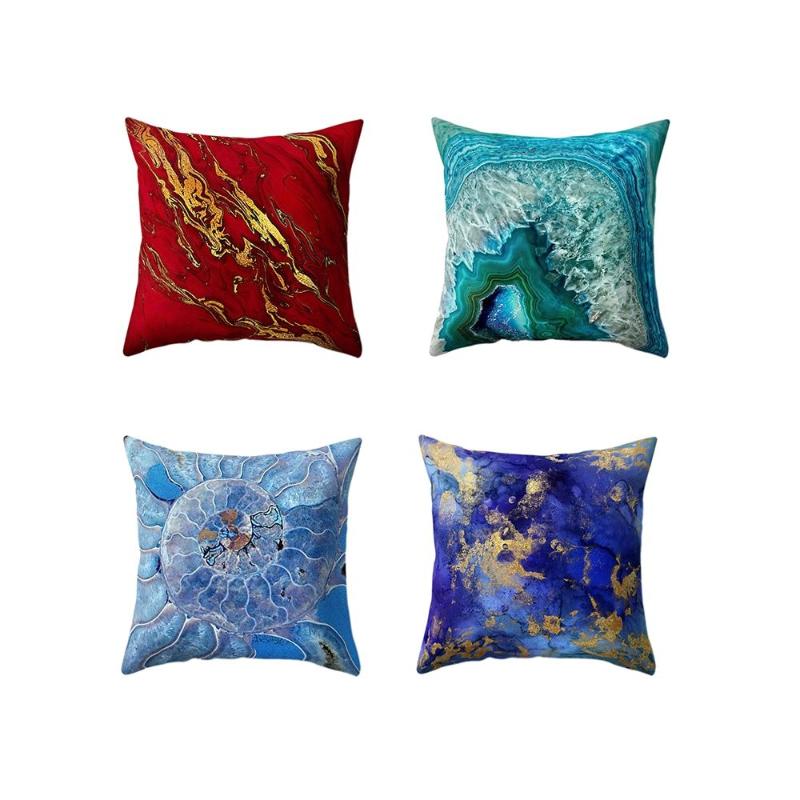 

Pillowcase Cushions Rosiest Geometric Marble Texture Pillow Case Soft Throw Cushion Pillowcases Home Decorative Pillows