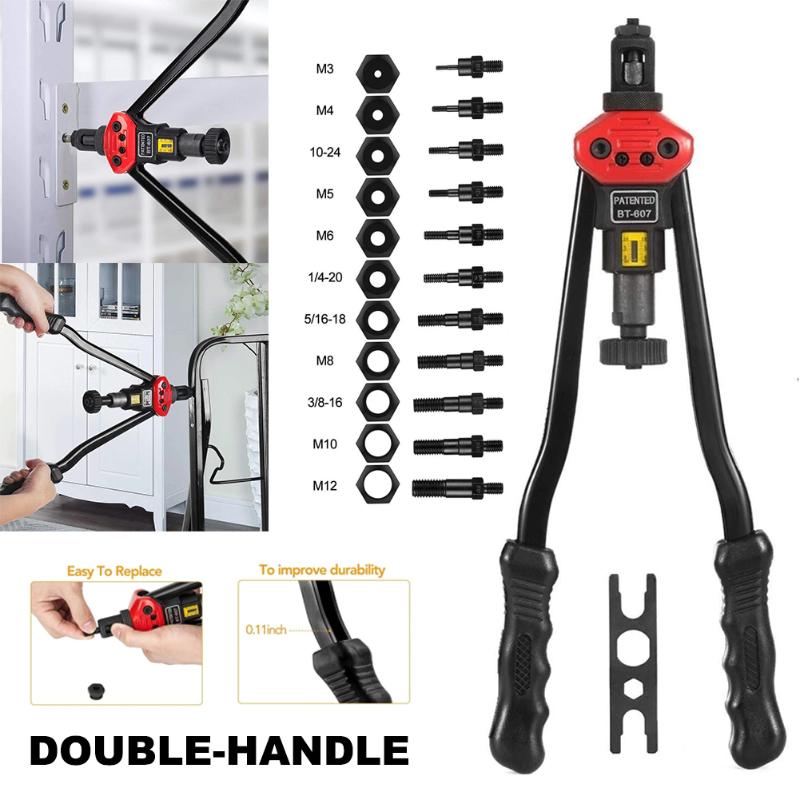 

Spot Easy Automatic Rivet Tool Set Manual Riveting Tool Pull Cap Heavy Duty Hand Riveter Best Price