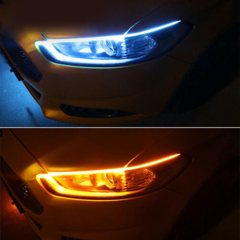 

60cm Light Strips Soft Tube Running Light Turn Signal Lamps Accessories