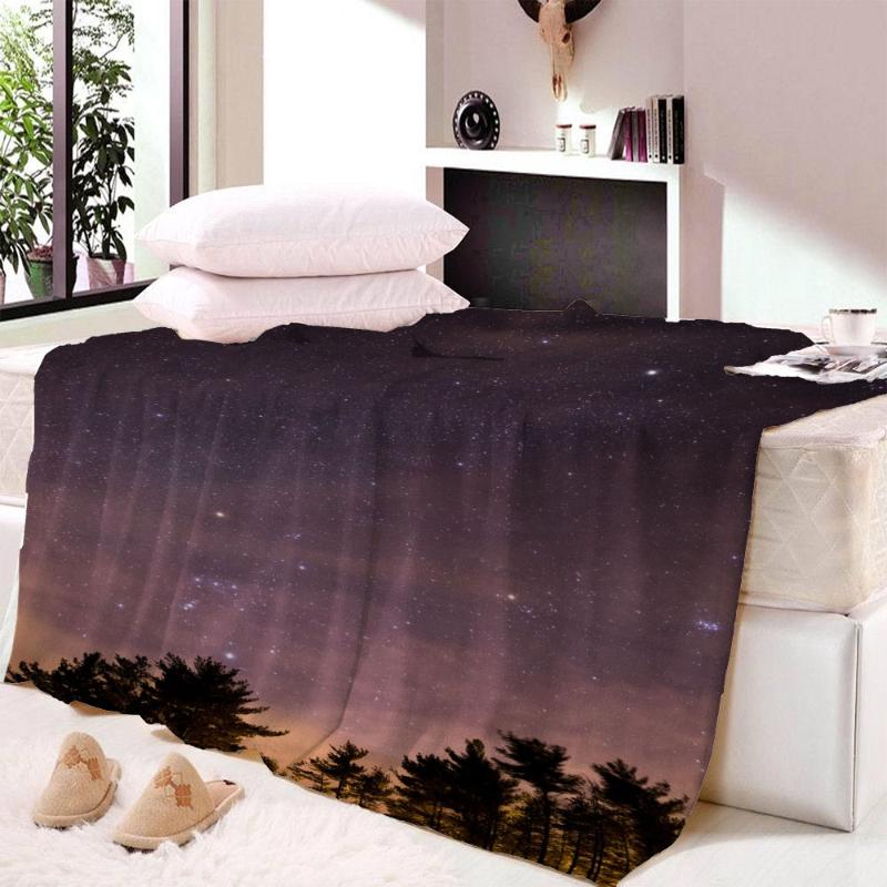 

Galaxy Blanket Thickening 3d Printed Pattern Throw Blanket Sofa/bed/plane Travel Bedding Dropshipping