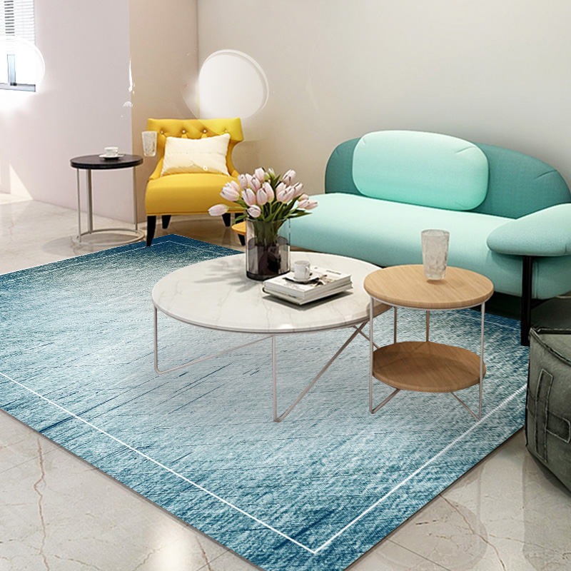 

Nordic Colorful Dyeing Rug Carpets Children Room Decor Play Mat Bedside Area Balcony Rugs Home Living Room Carpet, No-02