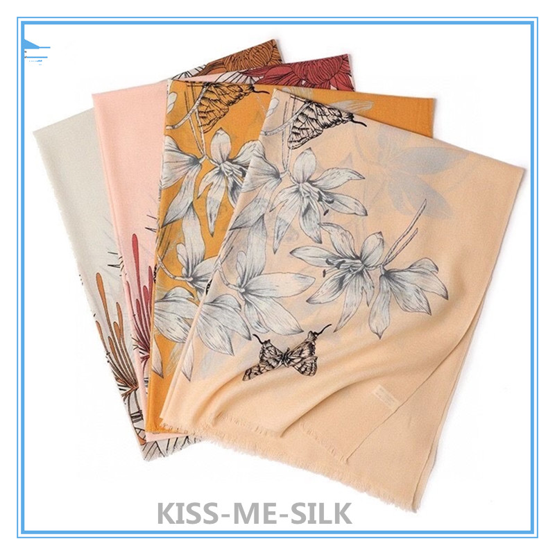 

KMS Latest New Sheep Wool Scarf for Women 70*190CM/108G