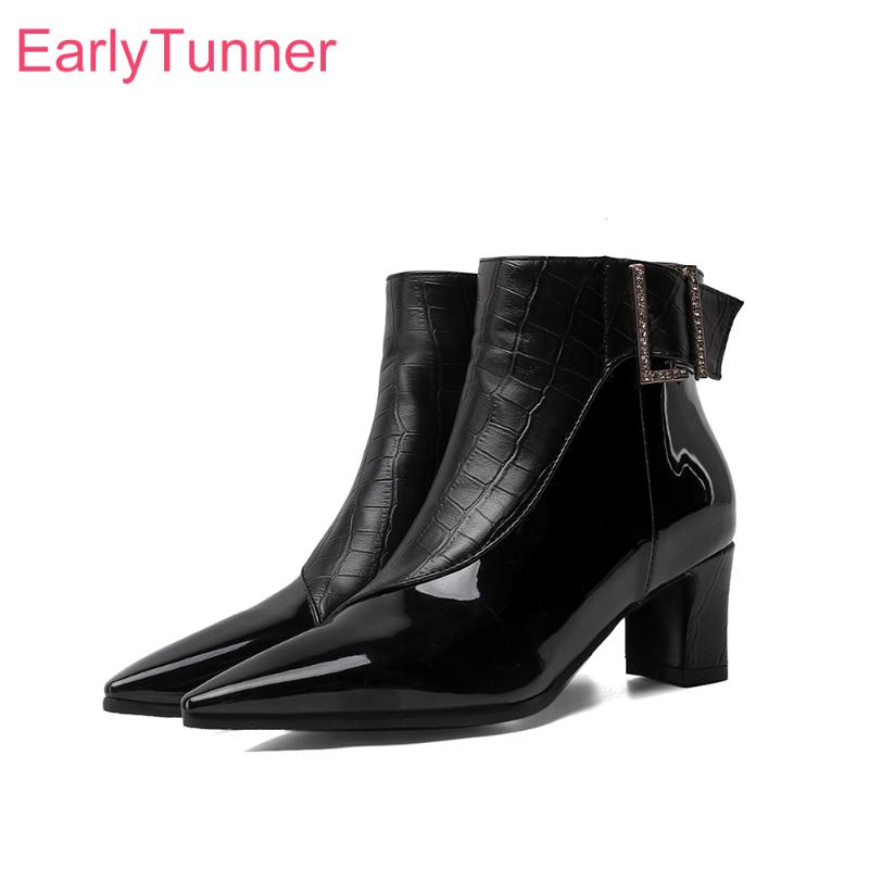 

2020 Winter New Comfortable Brown Black Women Ankle Dress Boots Sexy High Heels Lady Shoes Plus Big Small Size 10 30 43 48