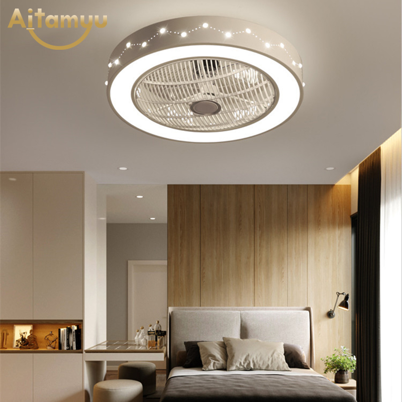 

Modern 60cm Ceiling Fans with Lights Iron Acrylic LED Fan Light Dimmable Bedroom Living Room Fan Lamp Remote Control