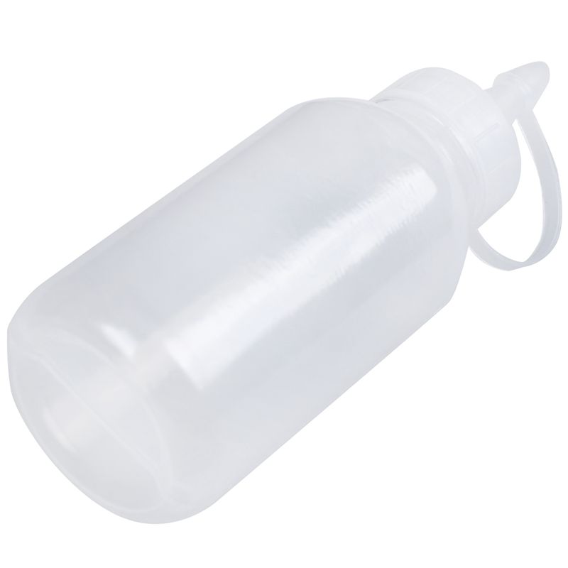 

Sewing machine oil bottle made of clear, white plastic 100ml spray nozzle