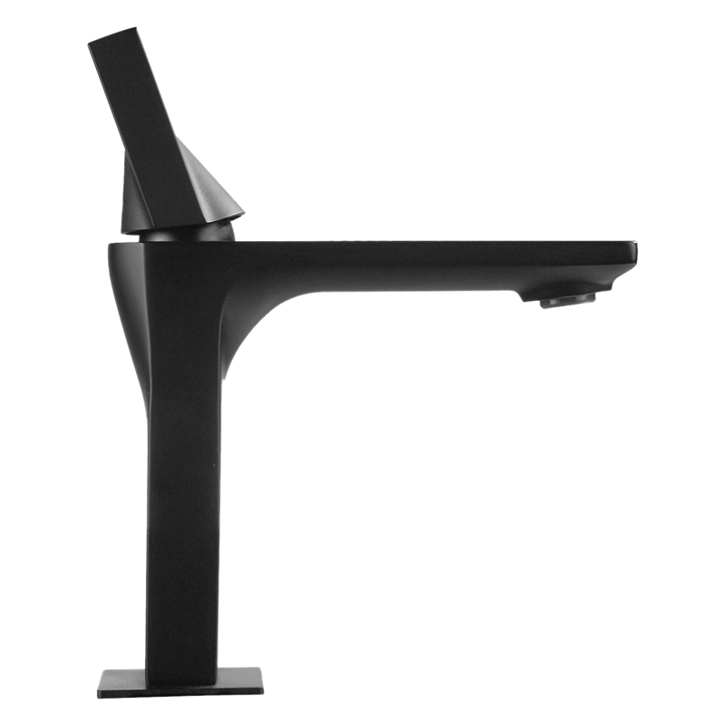 

SHGO HOT-British Royal Soldier Style Single Handle Single Hole 8.2 Inch Bathroom Sink Faucet Deck Mount Hot and Cold Lavatory Fa