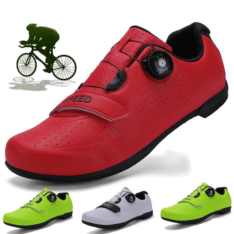

Men MTB Cycling Shoes SPD Cleat Pedal Professional Outdoor Sports Road Bike Shoes zapatillas ciclismo mtb Bicycle Sneakers, Green