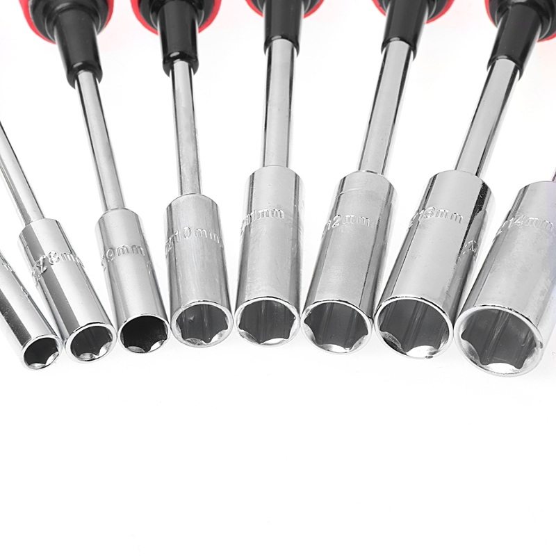

Hollow-Shaft Nut Driver Hex Bit Socket Key Wrench Screwdriver Hand Tool 7-14mm 4XFD