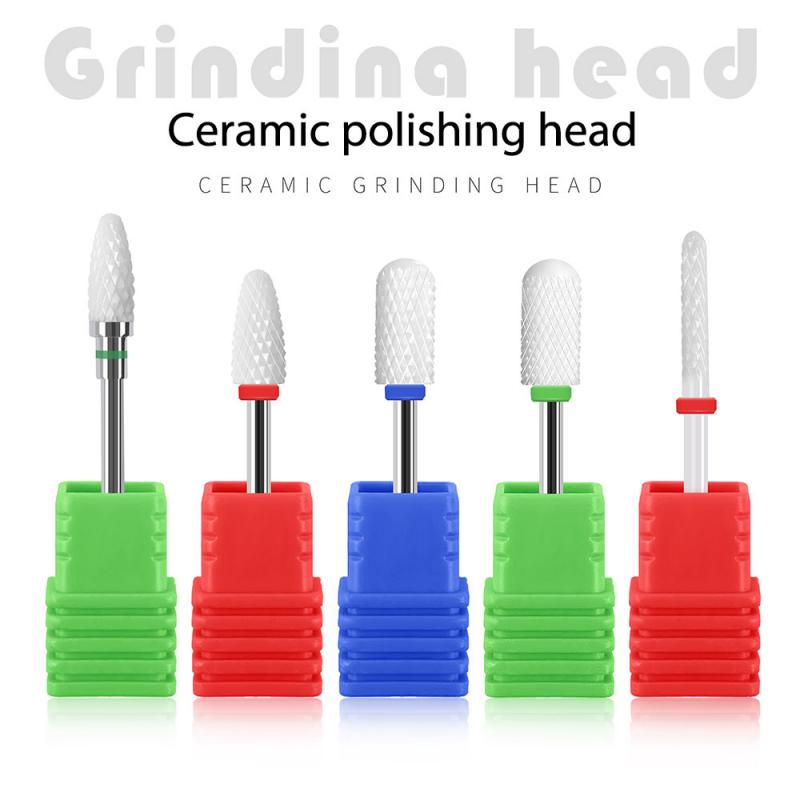 

Ceramic Nail Drill Bit Rotary Burr Bits Decors Pedicure Electric Drill Tools Electric Nail Bits Art Mill Apparatus