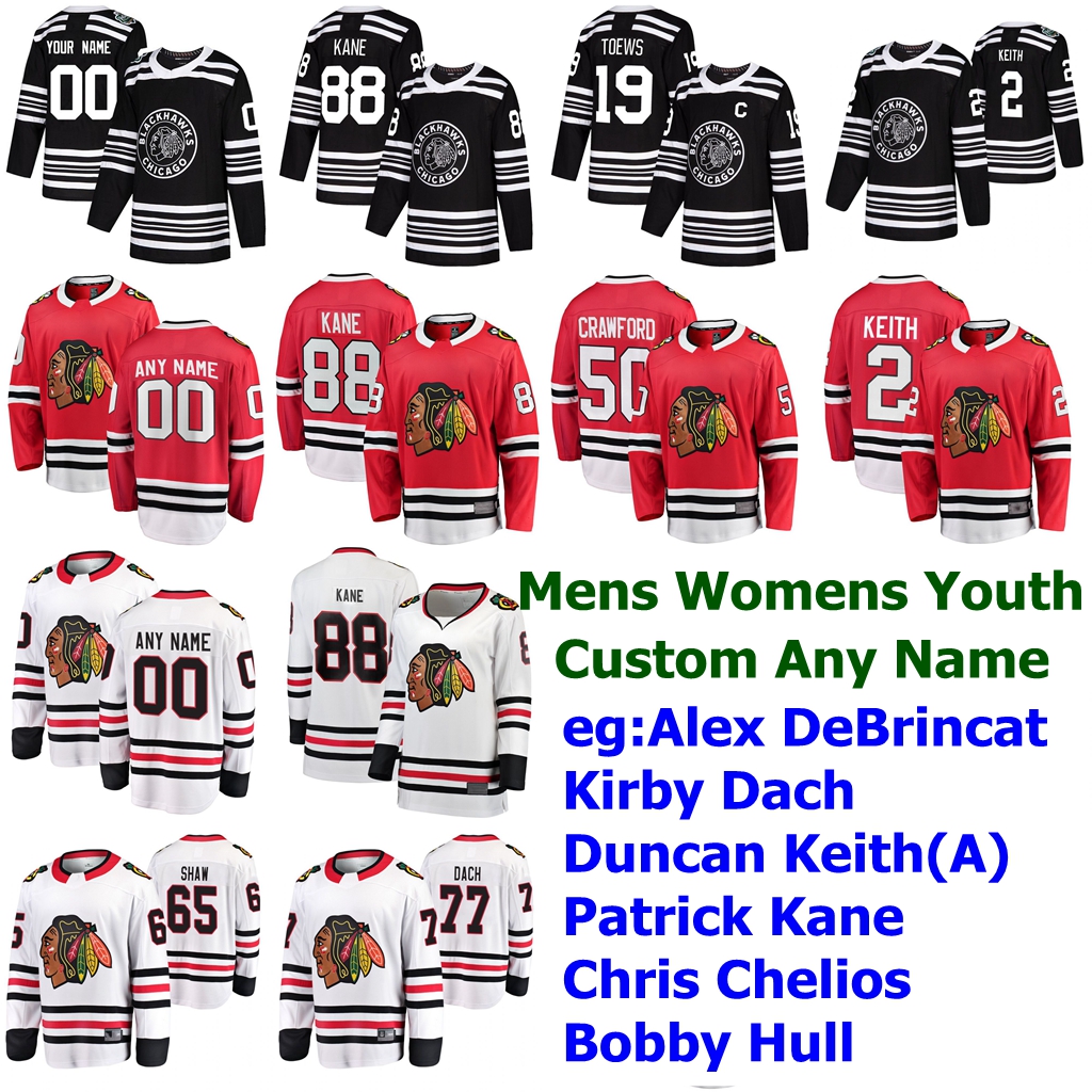 

Winter Classic Chicago Blackhawks Jersey Alex DeBrincat Kirby Dach Duncan Keith Patrick Kane Chris Chelios Hockey Jerseys Custom Stitched, Womens red home