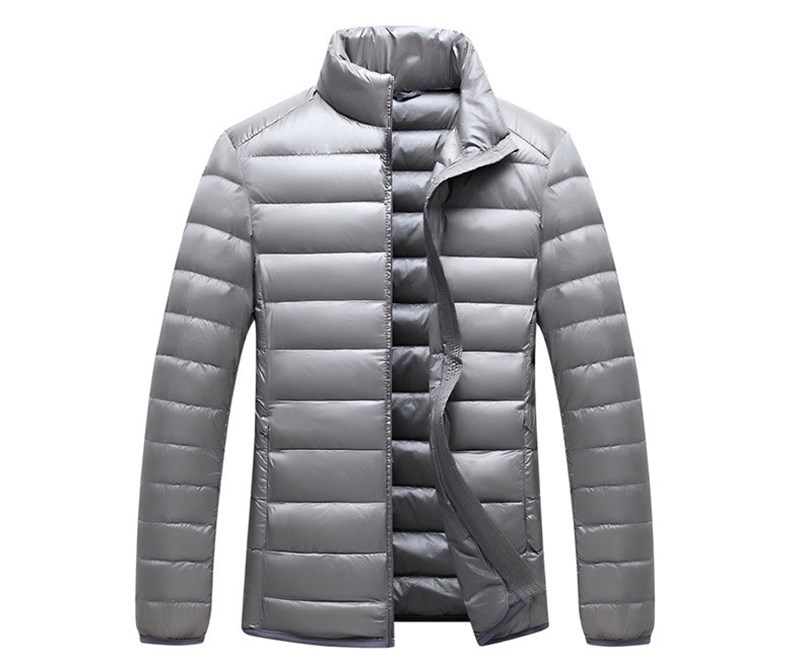 

Hot-selling mens down jackets 2020 autumn winter European American fashion youth leisure sport stand-up collar warm simple lightweight coats