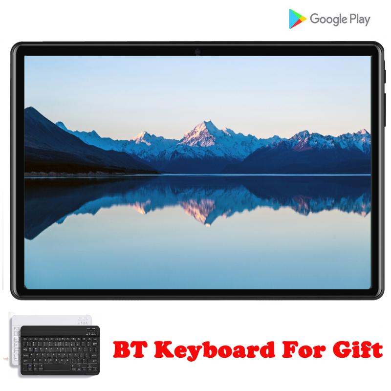 

2020 New 10.1 inch Android 9.0 Quad Core WiFi Tablet Pc 3G Phone Call Dual SIM Card GPS WiFi 10 inch tablets With BT Keyboard, Black