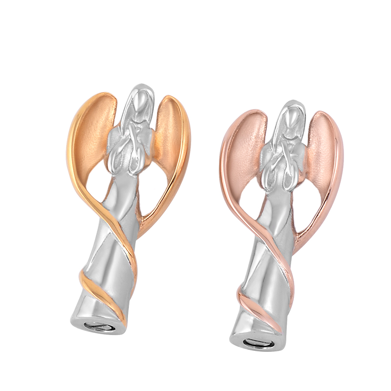 

Fairy Angel with Cremation Pendant 316L Stainless Steel Ashes Keepsake Holder Memorial Urn Jewelry Necklace for Women Girl