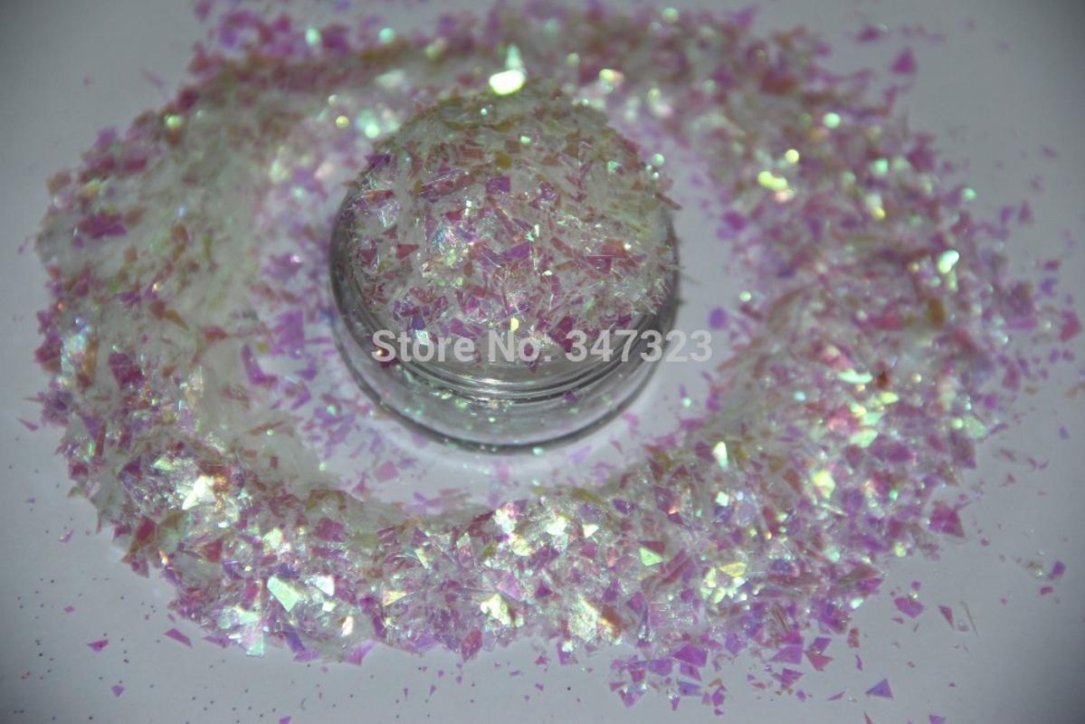 

10 Iridescent Colors Random Cut Glitter Spangles Mylar for nail decoration and others