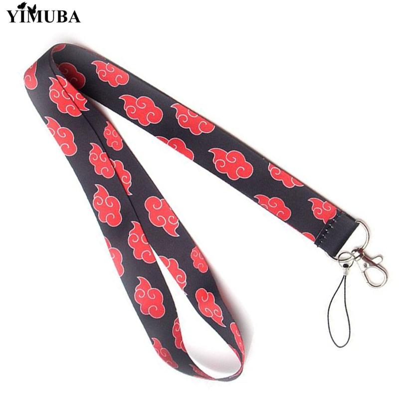 

YIMUBA Naruto Cloud Lanyards Keychain for ID Card Badge Holder Mobile Phone Neck Strap Rope Keyring Anime Accessories Fans Gift