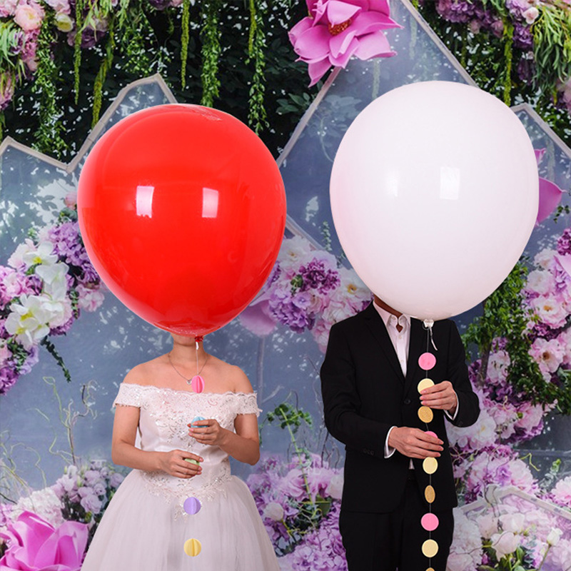

36 inch Jumbo Round Latex Balloons Big Balloon Beautiful Wedding Balloon Balls Arch Decoration